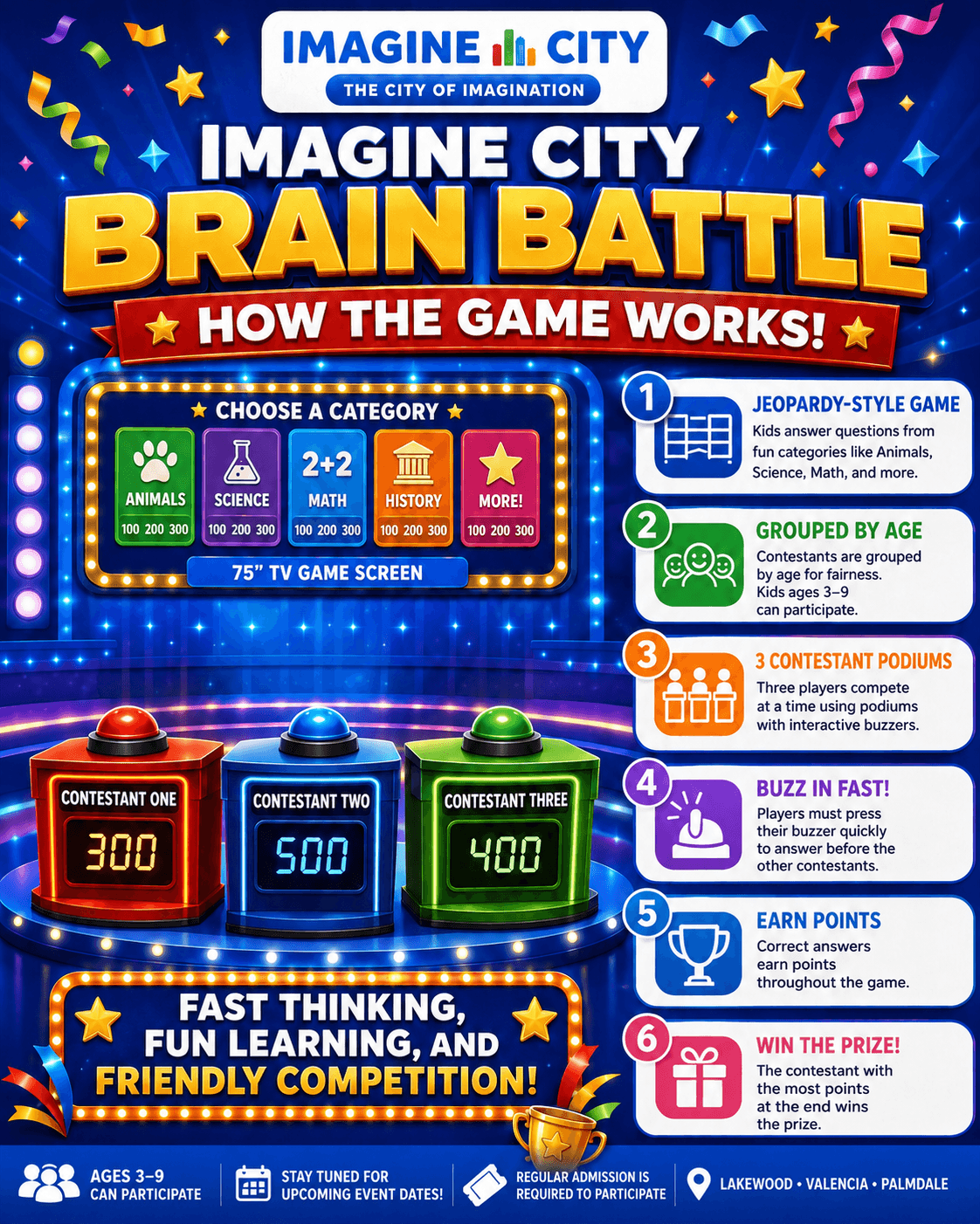 Imagine City Brain Battle play area at Imagine City