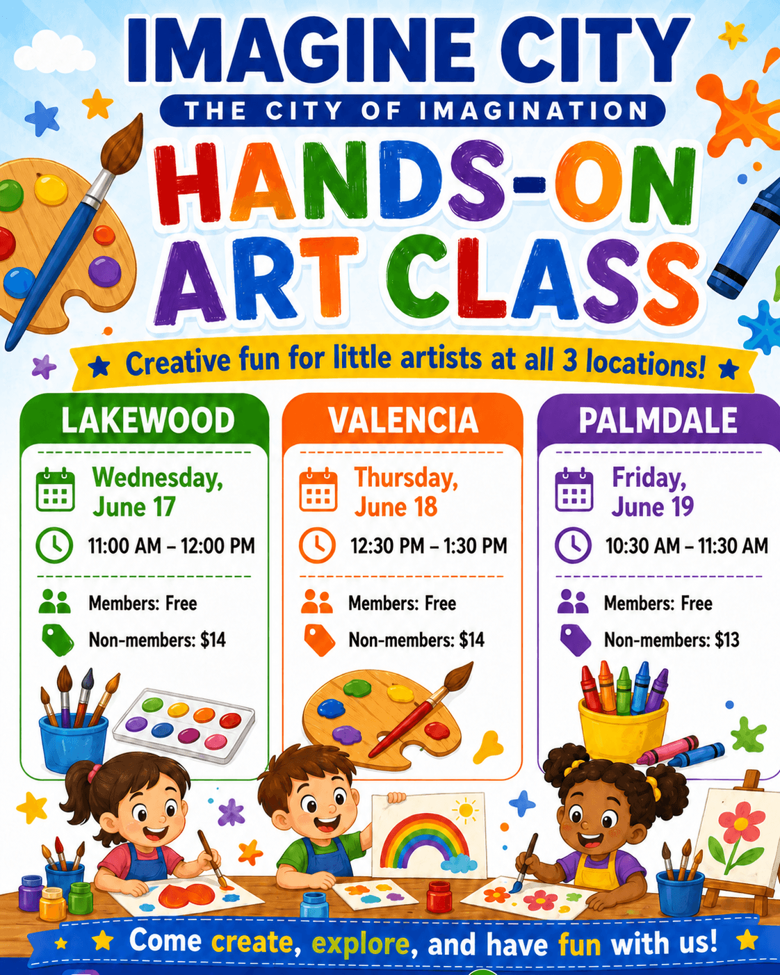 Science and art events play area at Imagine City