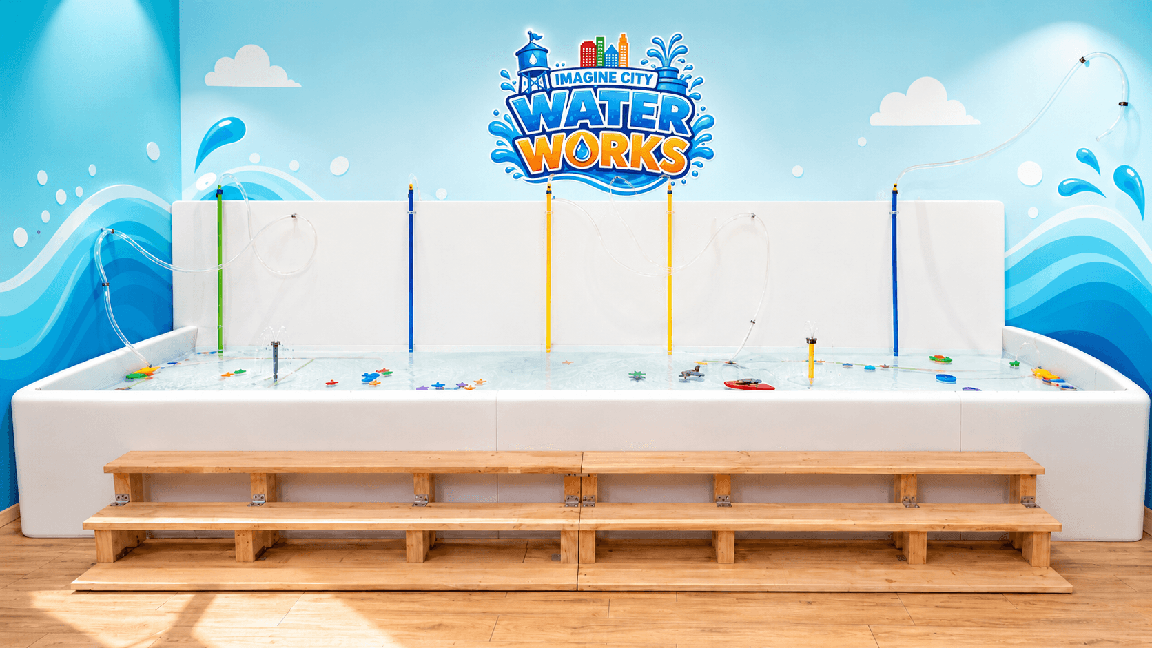 Imagine City Water Works play area at Imagine City